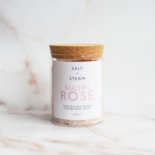 Sultry Rose Bath Salt | Salt + Steam