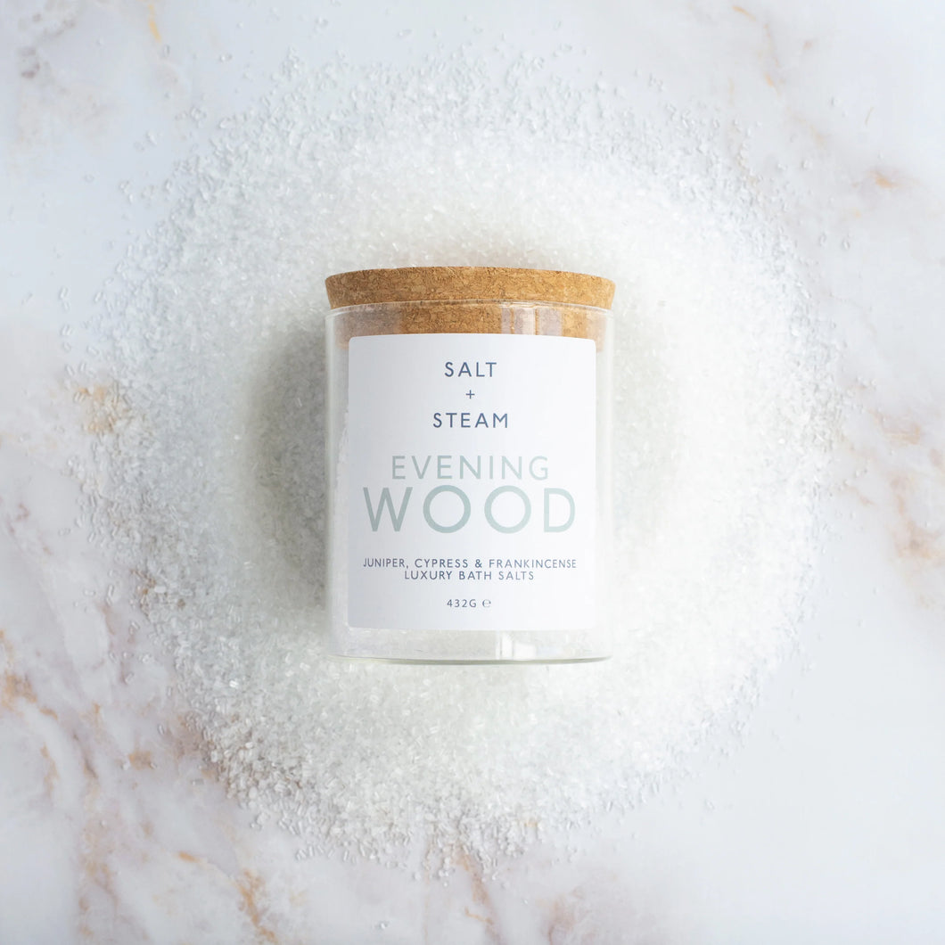 Evening Wood Bath Salt | Salt + Steam